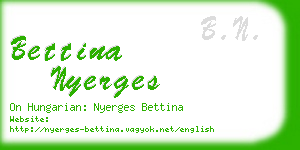 bettina nyerges business card